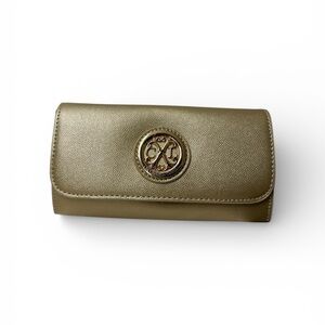 Christian Lacroix Gold Wallet with Logo Emblem